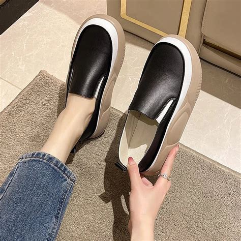 women's trendy heightening chunky loafers